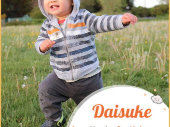 Daisuke, means great helper or of great assistance