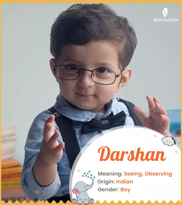 Darsh means sight or handsome