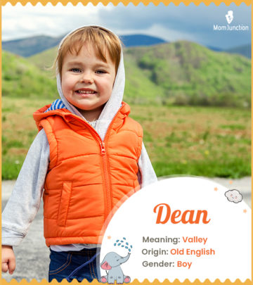 Dean, one residing in a valley.