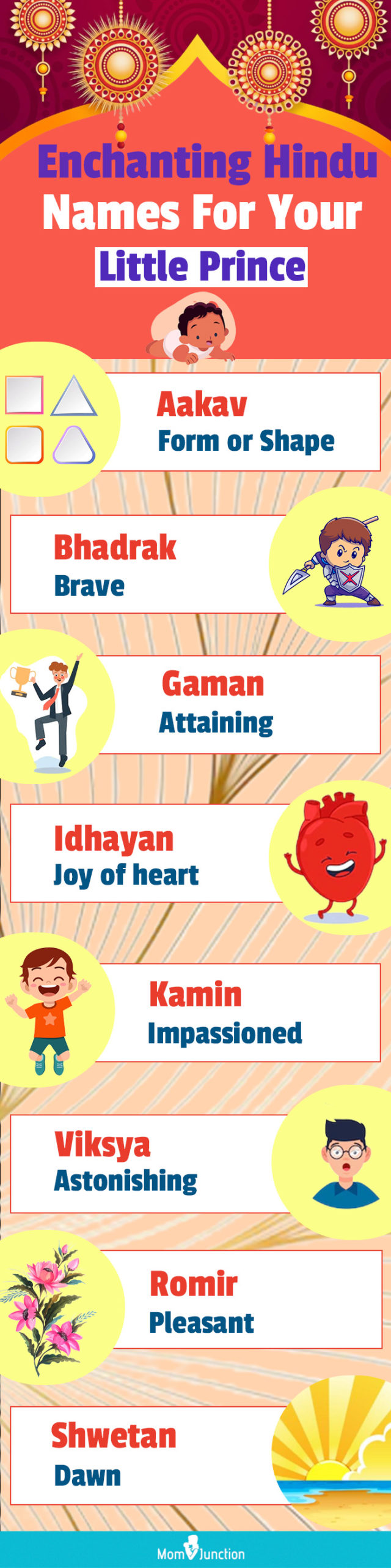 enchanting hindu names for your little prince (infographic)