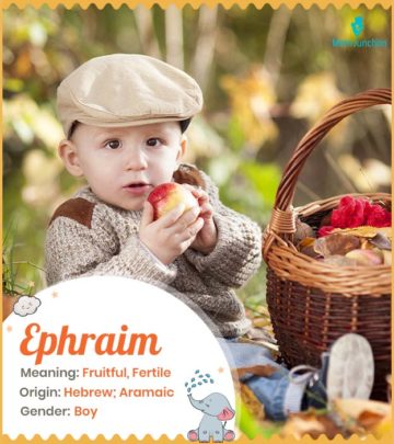 Ephraim meaning fruitful, fertile