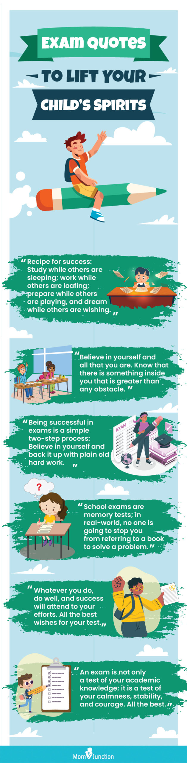exam quotes to lift your child’s spirits [infographic]