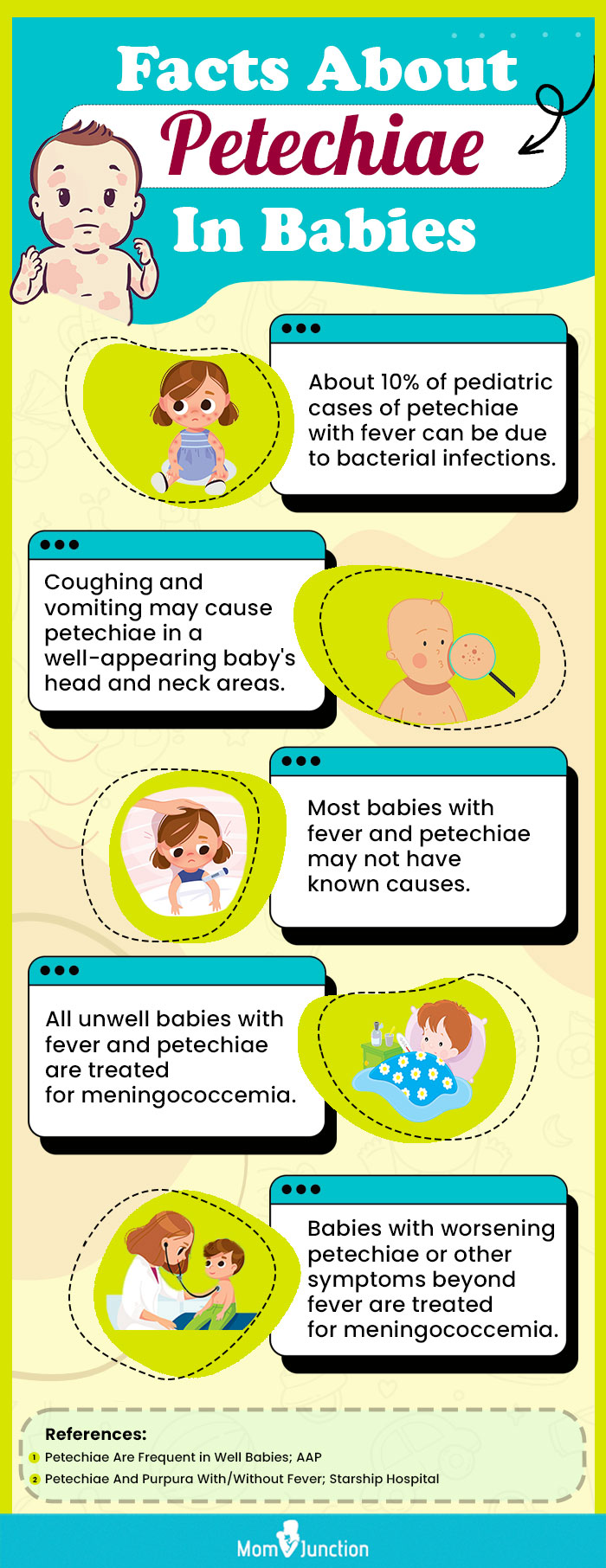 facts about petechiae in babies (infographic)
