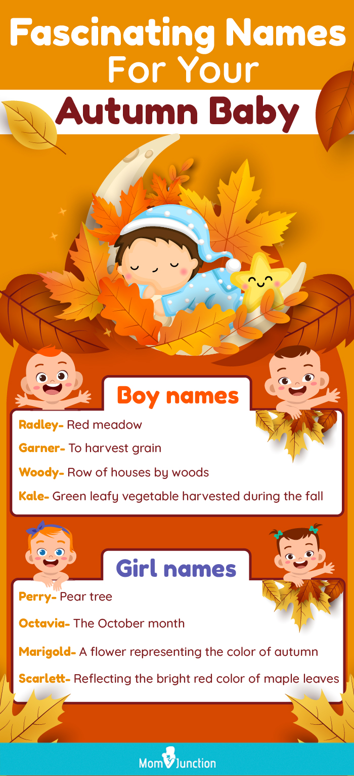 fascinating names for your autumn baby (infographic)