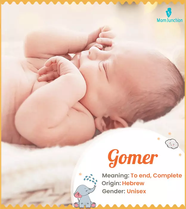 Gomer: Name Meaning, Origin, History, And Popularity | MomJunction