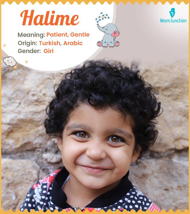 Halime means gentle