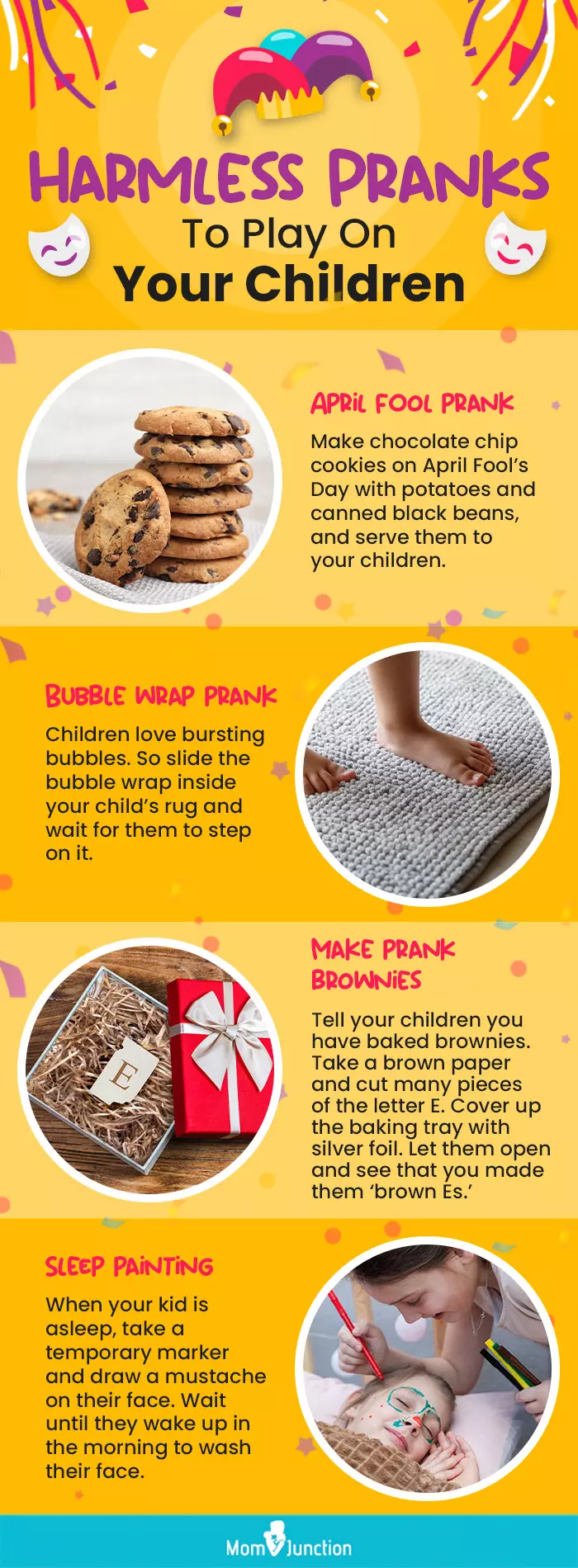harmless pranks to play on your children (infographic)