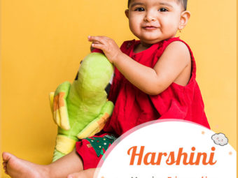 Harshini refers to a harbinger of joy