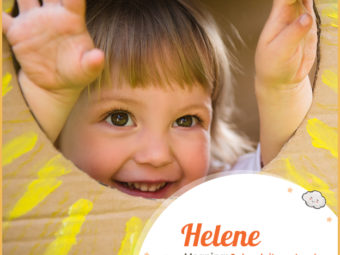 Helene, meaning solar deity