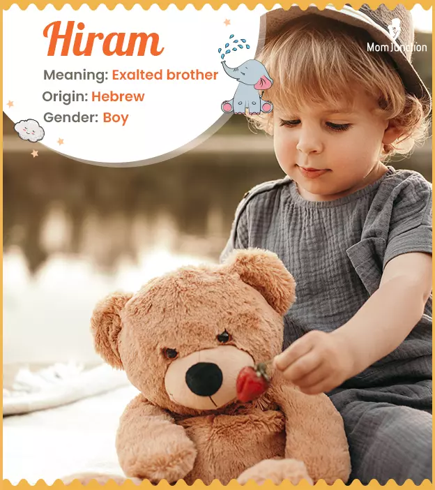Hiram Name, Meaning, Origin, History, And Popularity | MomJunction