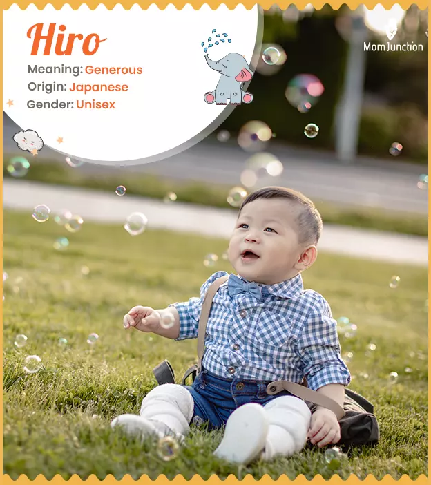 Hiro, a Japanese baby name
