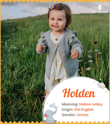 Holden, meaning a hollow valley.