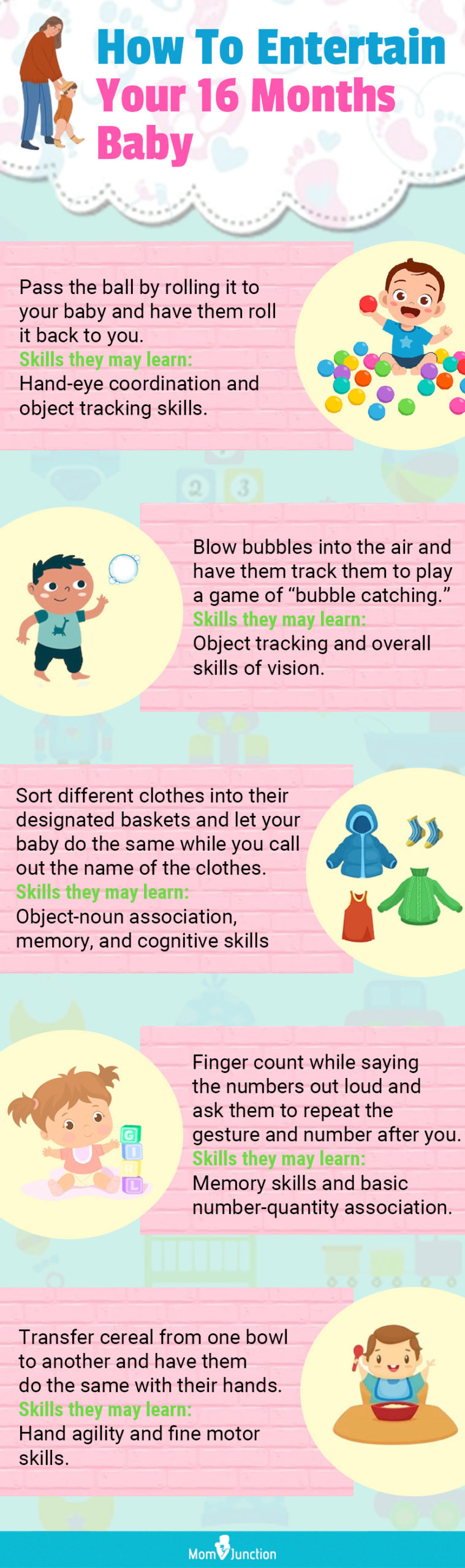 how to entertain your 16 months baby recovered (infographic)
