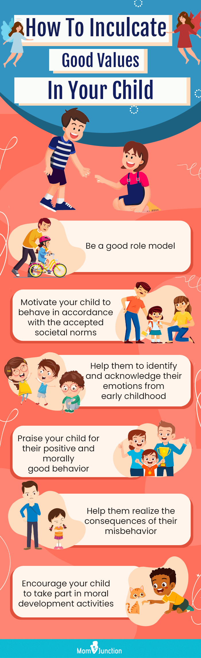 how to inculcate good values in your child [infographic]