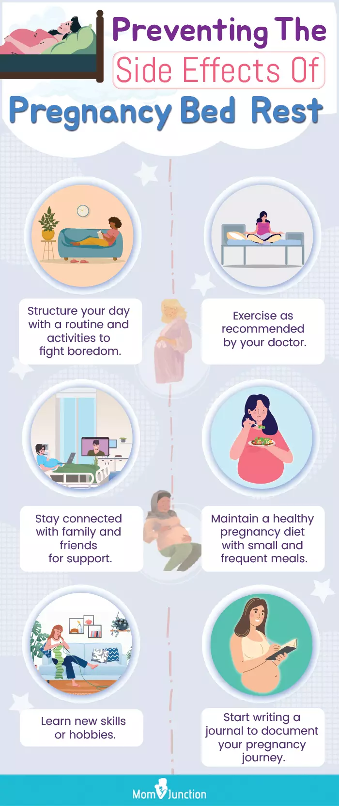 how to cope with movement restrictions during bed rest (infographic)