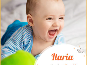 Ilaria means cheerful