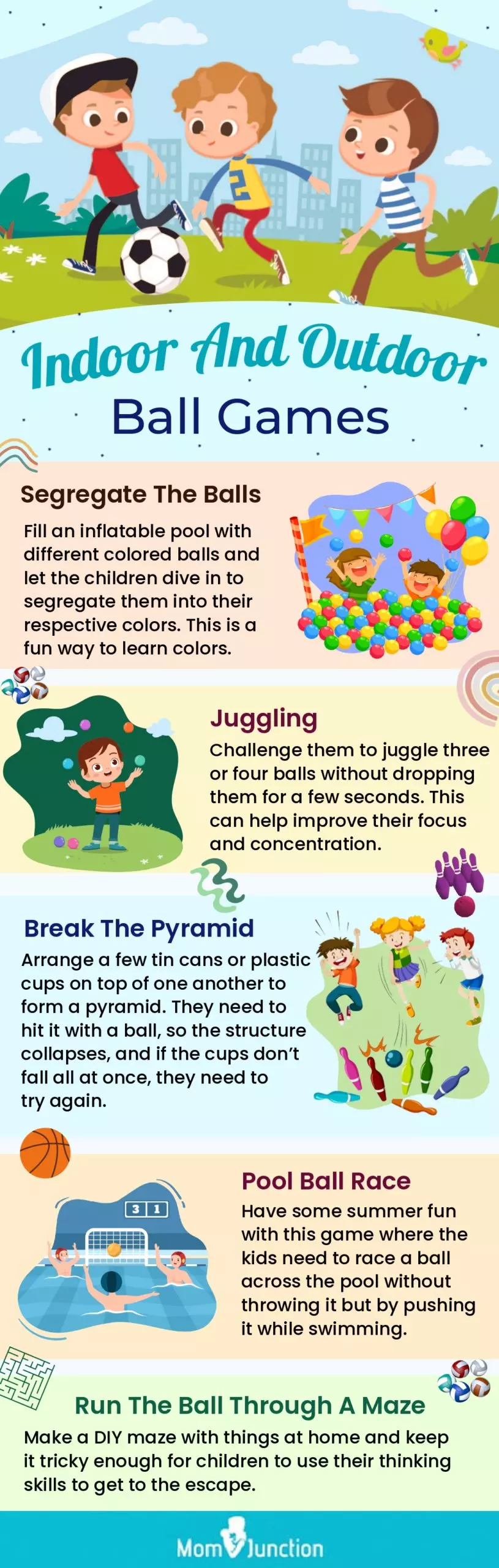 indoor and outdoor ball games (infographic)