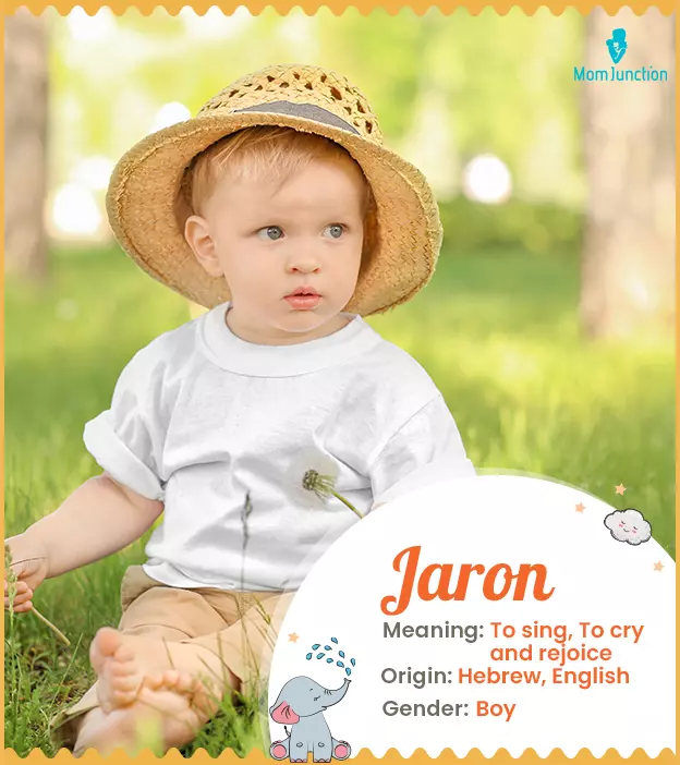 Jaron Name Meaning, Origin, History, And Popularity_image