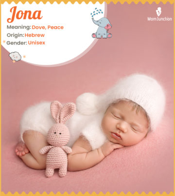 Jona meaning Dove, Peace