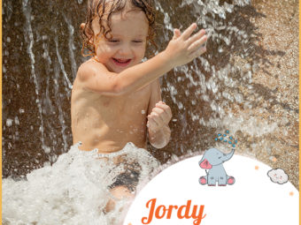 Jordy, meaning flowing down