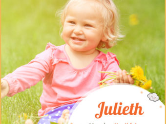 Julieth, means youthful or downy-bearded.