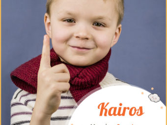 Kairos means the right moment