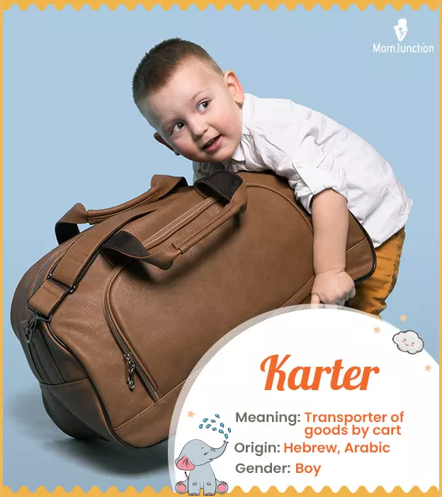 Karter Name, Meaning, Origin, History, And Popularity | MomJunction