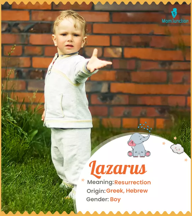 Lazarus means resurr