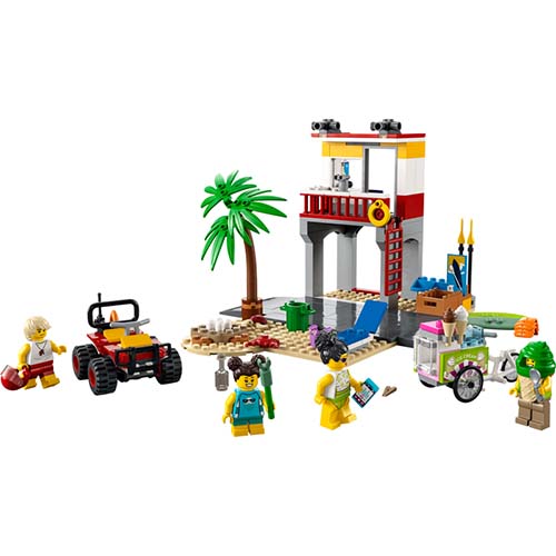 Lego City Beach Lifeguard Station Building Kit