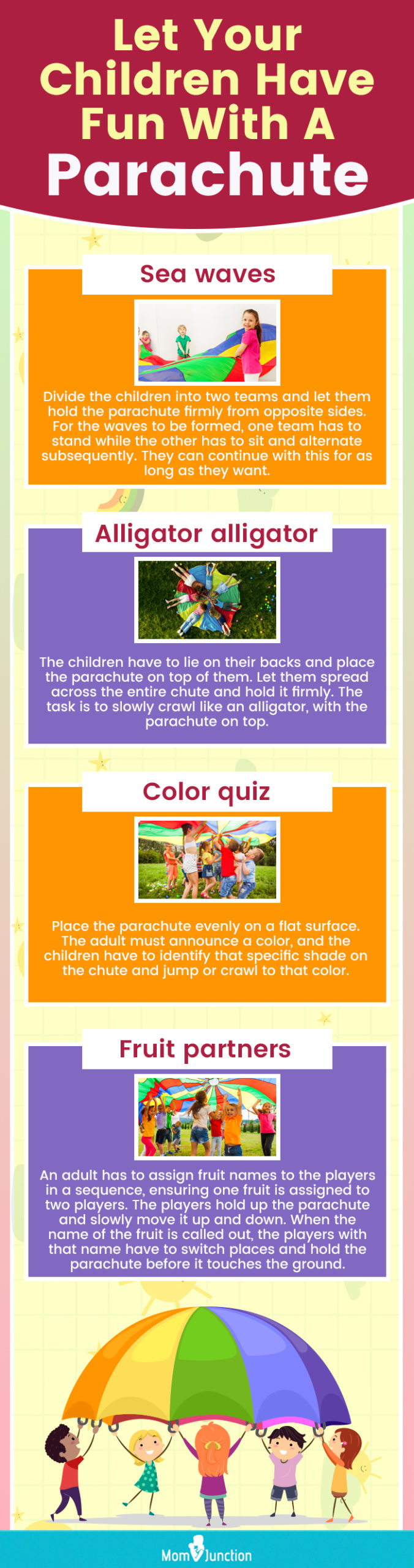 let your children have fun with a parachute (infographic)