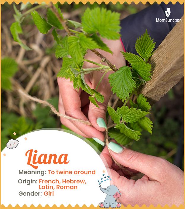 Liana, Names inspired by flowers