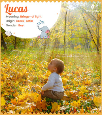 Lucas meaning Bringer of Light