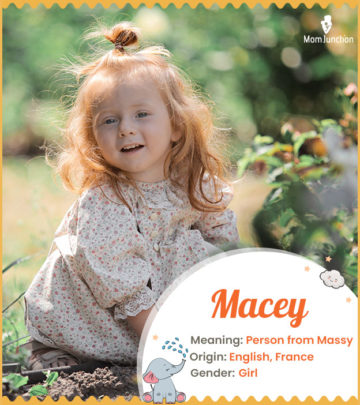 Macey means a person from Massy