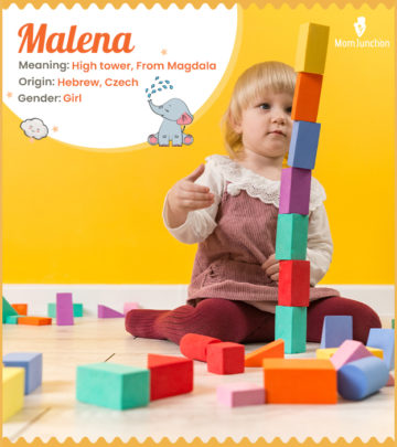 Malena, meaning high tower