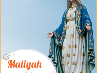 Maliyah represents Mother Mary