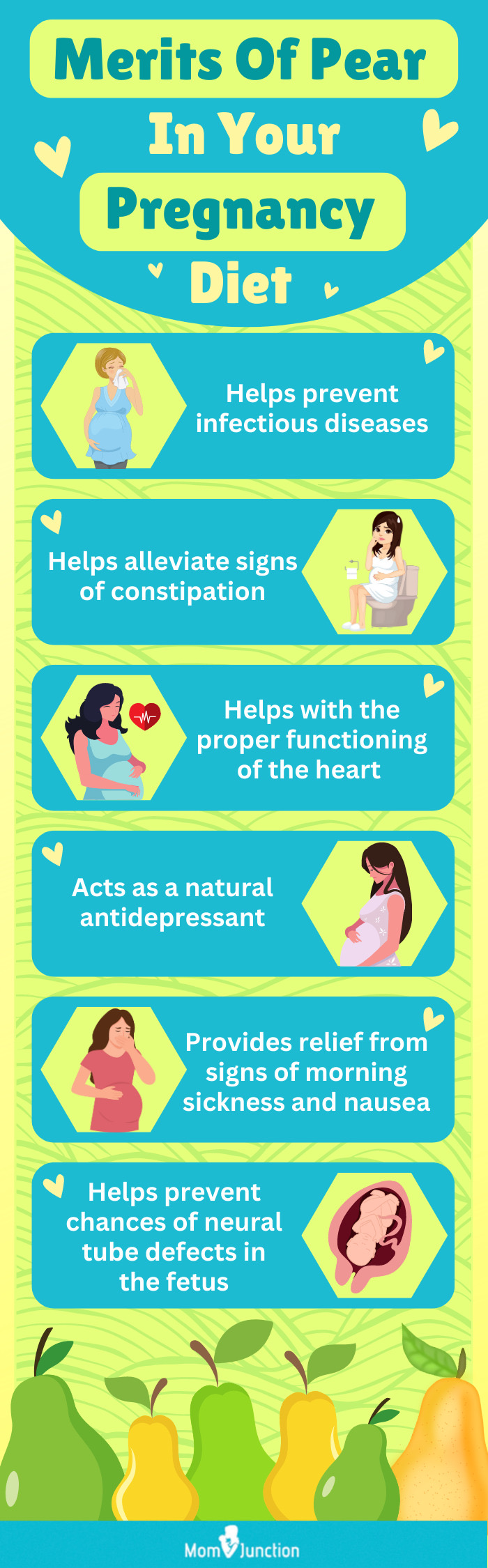 merits of pear in your pregnancy diet (infographic)
