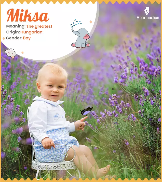 Miksa, meaning the g