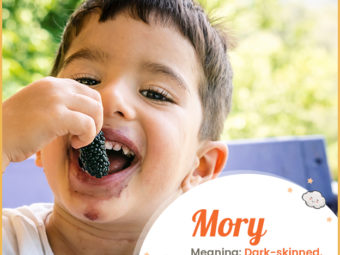 Mory meaning dark-skinned or Mulberry tree