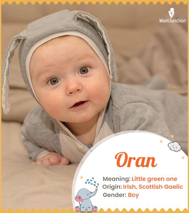 Orane, a trendy name meaning grey-colored