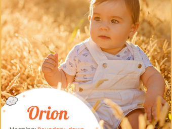 Orion, meaning dawn