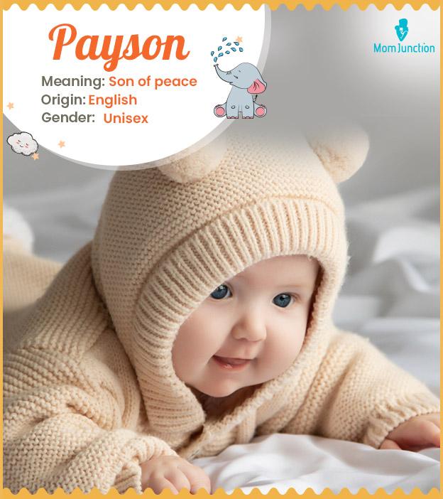 Payson, meaning son 