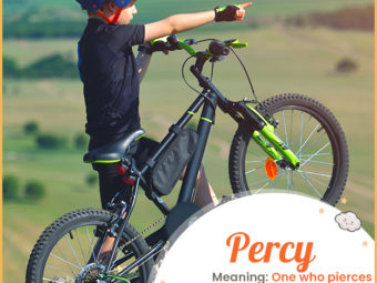 Percy symbolizes one who pierces the valley