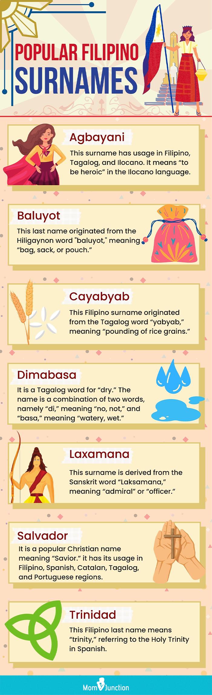 100 Common Filipino Last Names Or Surnames With Meanings