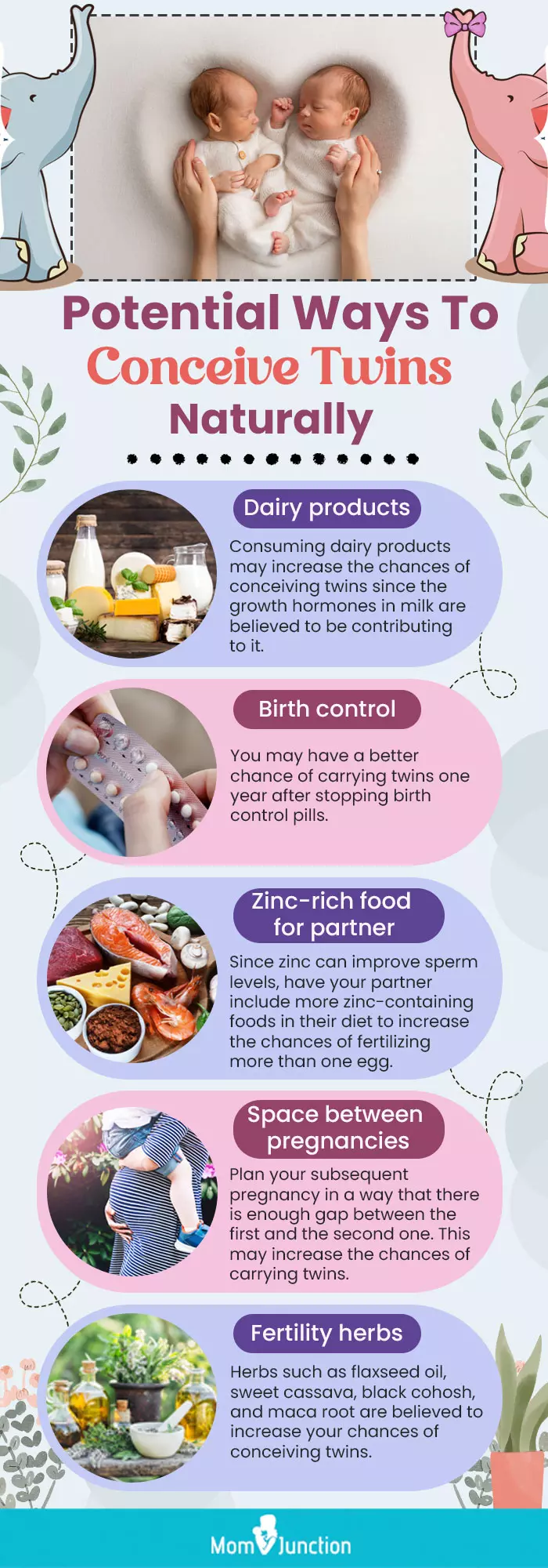 potential ways to conceive twins naturally (infographic)