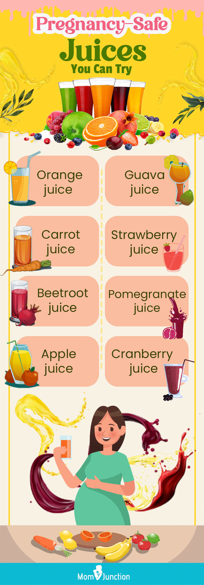 pregnancy safe juices you can try [infographic]