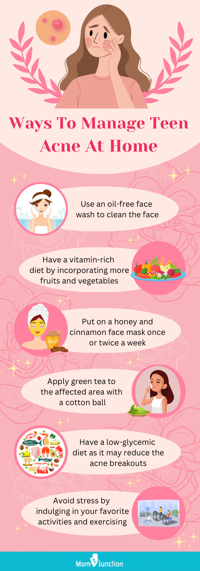 prevent acne in teens (infographic)