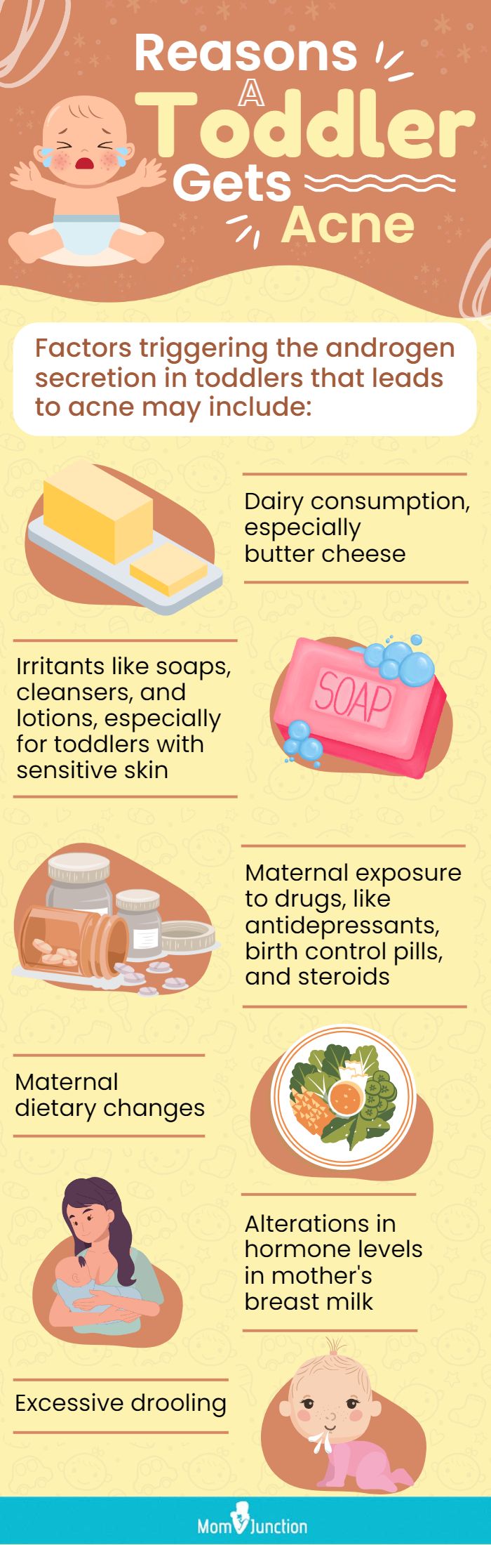 reasons a toddler gets acne (infographic)