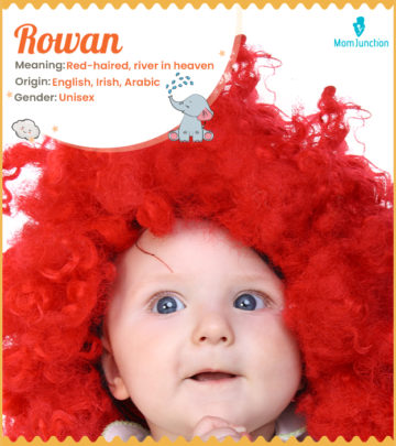 Rowan, meaning red-haired