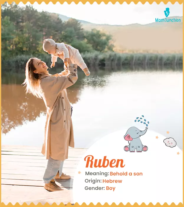 Reuben means son