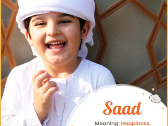Saad, meaning happiness and good luck